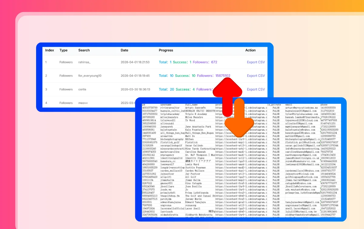 Descargar seguidores en CSV