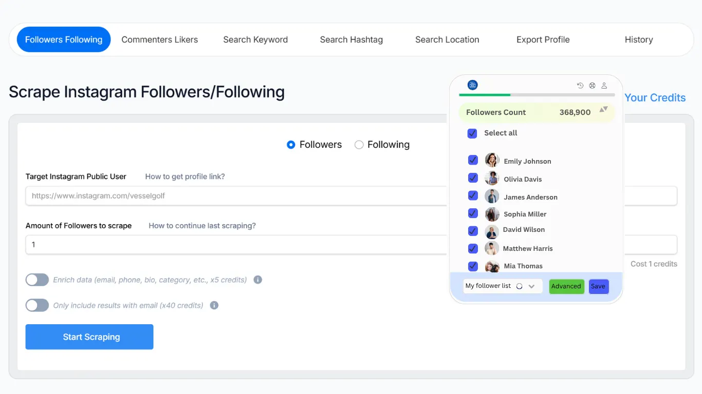 Empieza a Exportar Seguidores de IG Ahora