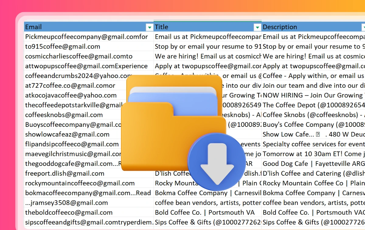 Step 3: Download Excel or CSV