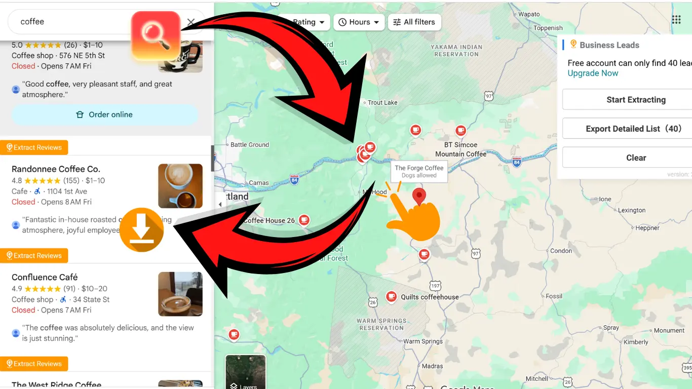 SoLeads Google Maps scraper tool