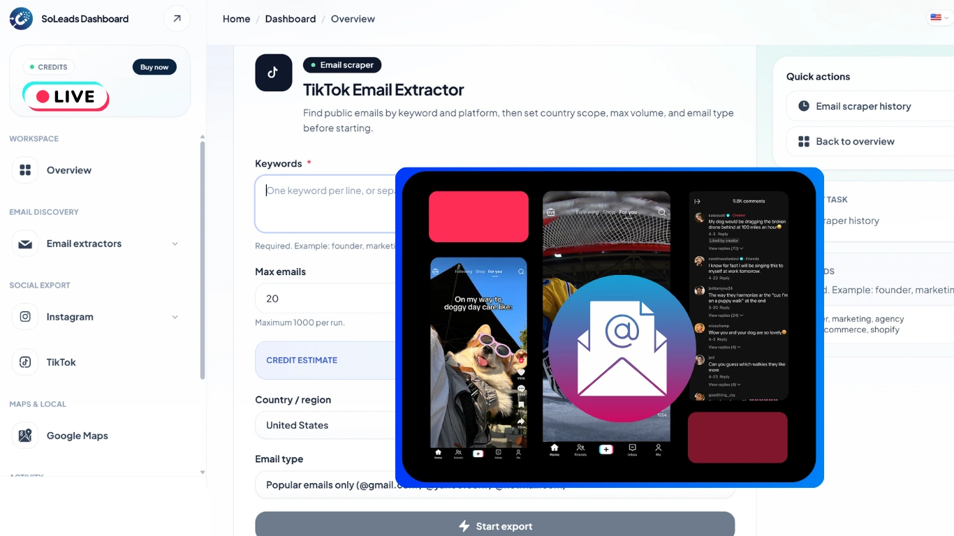 Ready to Quickly Scrape the Latest Emails from TikTok?