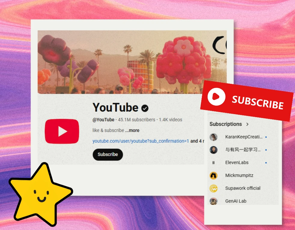 YouTube Subscription Exporter preview